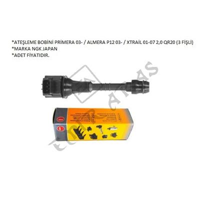 ATEŞLEME BOBİNİ PRİMERA 03-  ALMERA P12 03-  XTRAİL 01-07 2,0 QR20 (3 FİŞLİ)