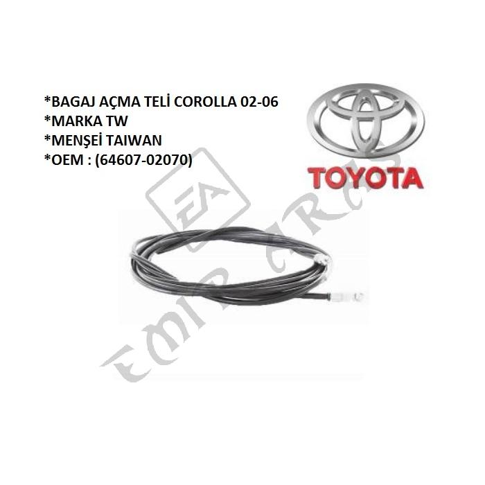 BAGAJ AÇMA TELİ COROLLA 02-06 (64607-02070)