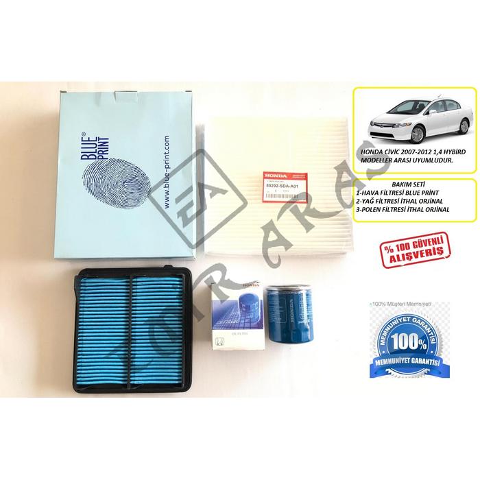 BAKIM SETİ CİVİC 06-12 1,4 HYBRİD (3 LÜ FİLTRE)