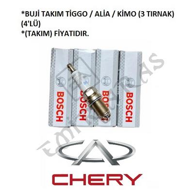 BUJİ TAKIM TİGGO  ALİA  KİMO (3 TIRNAK) (4\'LÜ) (TAKIM) BOSCH