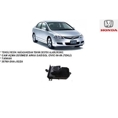 CAM AÇMA DÜĞMESİ ARKA SAĞ SOL CİVİC 06-09 (TEKLİ) (35760-SNA-J52ZA)
