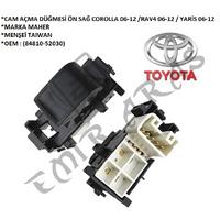 CAM AÇMA DÜĞMESİ ÖN SAĞ COROLLA 06-12 RAV4 06-12  YARİS 06-12 (84810-52030)