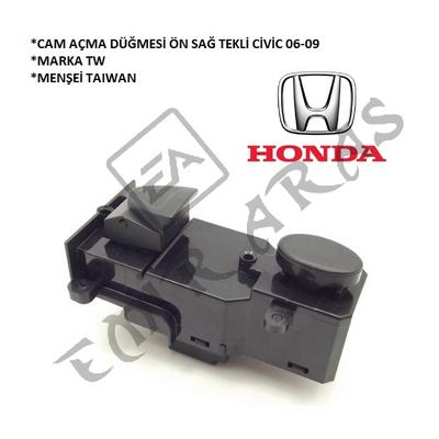 CAM AÇMA DÜĞMESİ ÖN SAĞ TEKLİ CİVİC 06-09
