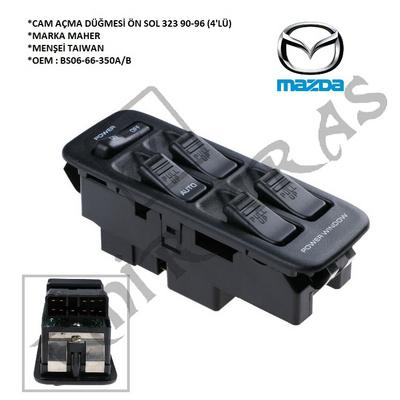 CAM AÇMA DÜĞMESİ ÖN SOL 323 90-96 (4\'LÜ)
