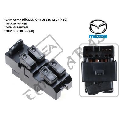 CAM AÇMA DÜĞMESİ ÖN SOL 626 92-97 B2500 97-05 RANGER 97-05 4 LÜ