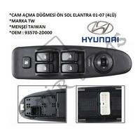 CAM AÇMA DÜĞMESİ ÖN SOL ELANTRA 01-07 (4LÜ)