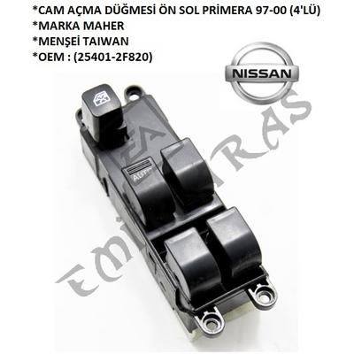 CAM AÇMA DÜĞMESİ ÖN SOL PRİMERA 97-00 (4\'LÜ) (25401-2F820)