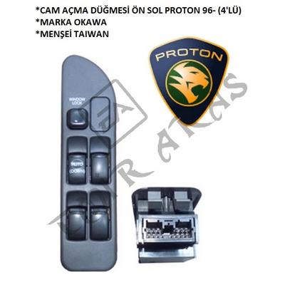 CAM AÇMA DÜĞMESİ ÖN SOL PROTON 96- (4'LÜ)