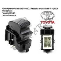 CAM AÇMA DÜĞMESİ SAĞ COROLLA AE101 93-97  YARİS 99-05  (HİLUX ARKA) (TEKLİ)