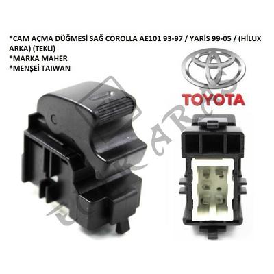 CAM AÇMA DÜĞMESİ SAĞ COROLLA AE101 93-97  YARİS 99-05  (HİLUX ARKA) (TEKLİ)