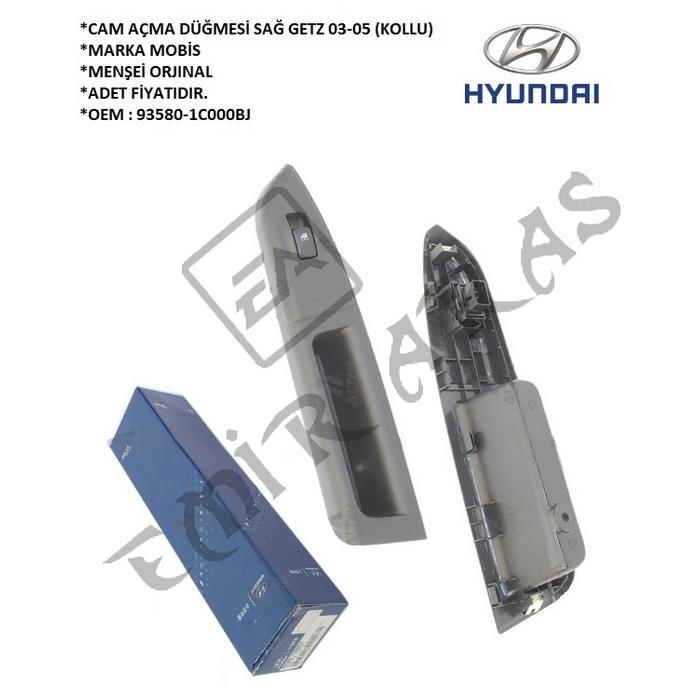 CAM AÇMA DÜĞMESİ SAĞ GETZ 03-05 (KOLLU)