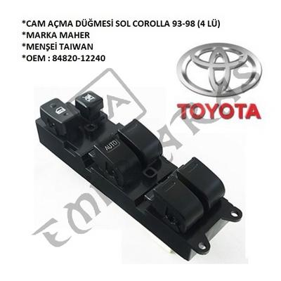 CAM AÇMA DÜĞMESİ SOL COROLLA 92-97 (4 LÜ)