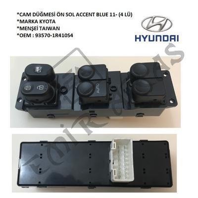 CAM DÜĞMESİ ÖN SOL ACCENT BLUE 11- (4 LÜ)
