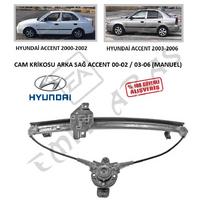CAM KRİKOSU ARKA SAĞ ACCENT 00-02  03-06 (MANUEL)