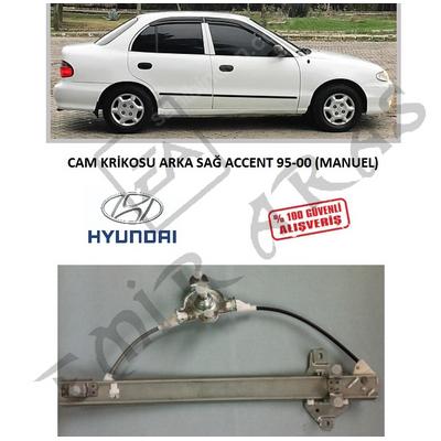 CAM KRİKOSU ARKA SAĞ ACCENT 95-00 (MANUEL)