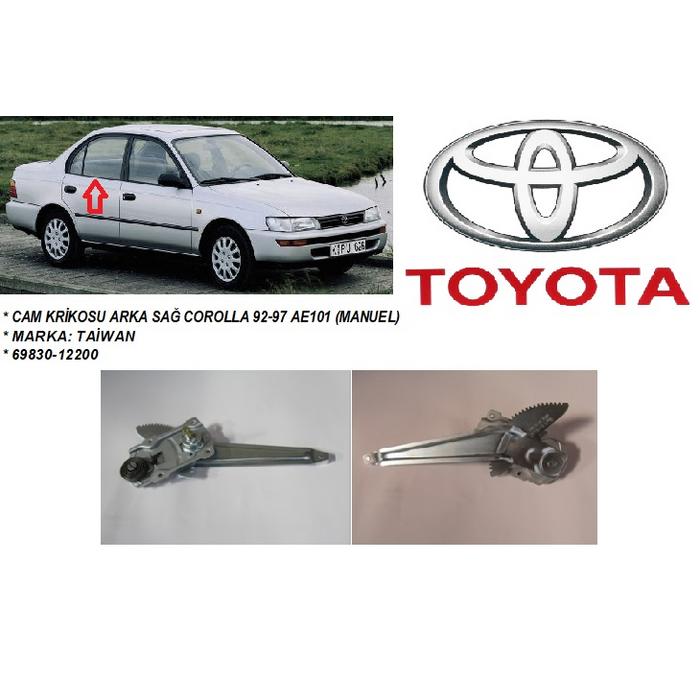CAM KRİKOSU ARKA SAĞ COROLLA 92-97 AE101 (MANUEL)