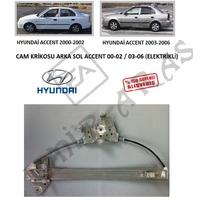 CAM KRİKOSU ARKA SOL ACCENT 00-02  03-06 (ELEKTRİKLİ)