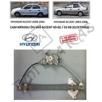 CAM KRİKOSU ÖN SAĞ ACCENT 00-02  03-06 (ELEKTRİKLİ)