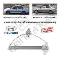 CAM KRİKOSU ÖN SAĞ ACCENT 00-02  03-06 (MANUEL)