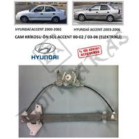 CAM KRİKOSU ÖN SOL ACCENT 00-02  03-06 (ELEKTRİKLİ)