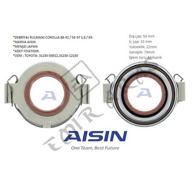 DEBRİYAJ RULMANI COROLLA 88-91 4AF 92-97 4AFE 1,6  03- 3ZZ 07- 1ZR