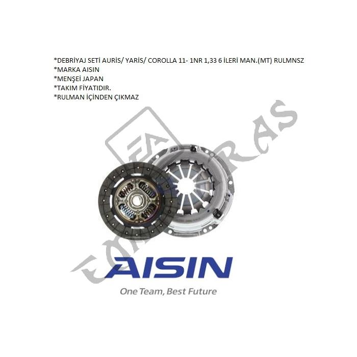 DEBRİYAJ SETİ AURİS YARİS COROLLA 11- 1NR 1,33 6 İLERİ MAN.(MT) RULMNSZ