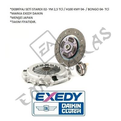 DEBRİYAJ SETİ STAREX 02- YM 2,5 TCİ  H100 KMY 04-  BONGO 04- TCİ