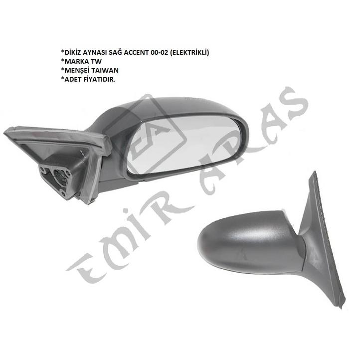 DİKİZ AYNASI SAĞ ACCENT 00-02 (ELEKTRİKLİ)