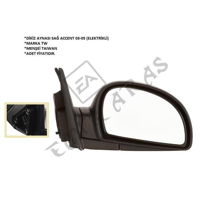 DİKİZ AYNASI SAĞ ACCENT 03-05 (ELEKTRİKLİ)