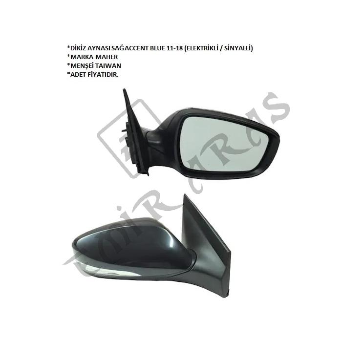 DİKİZ AYNASI SAĞ ACCENT BLUE 11-18 (ELEKTRİKLİ  SİNYALLİ)