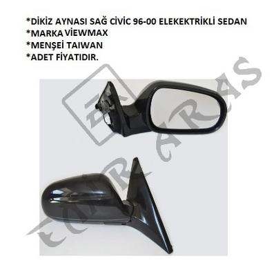 DİKİZ AYNASI SAĞ CİVİC 96-00 ELEK. SDN