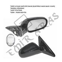 DİKİZ AYNASI SAĞ CİVİC 96-00 (ELEKTRİKLİ HB)