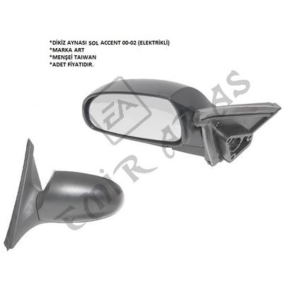 DİKİZ AYNASI SOL ACCENT 00-02 (ELEKTRİKLİ)