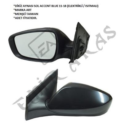 DİKİZ AYNASI SOL ACCENT BLUE 11-18 (ELEKTRİKLİ  ISITMALI)
