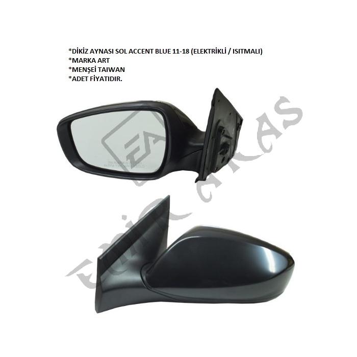 DİKİZ AYNASI SOL ACCENT BLUE 11-18 (ELEKTRİKLİ  ISITMALI)