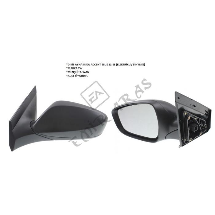 DİKİZ AYNASI SOL ACCENT BLUE 11-18 (ELEKTRİKLİ  SİNYLSİZ)