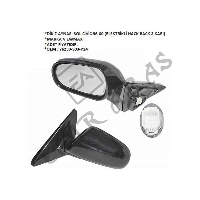 DİKİZ AYNASI SOL CİVİC 96-00 (ELEK. HB)