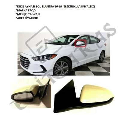 DİKİZ AYNASI SOL ELANTRA 16-19 (ELEK  SİNYLSİZ)