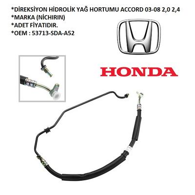 DİREKSİYON HİDROLİK YAĞ HORTUMU ACCORD 03-08 2,0 2,4 (NİCHIRIN)