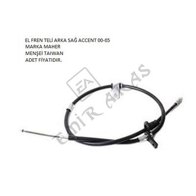 EL FREN TELİ ARKA SAĞ ACCENT 00-05