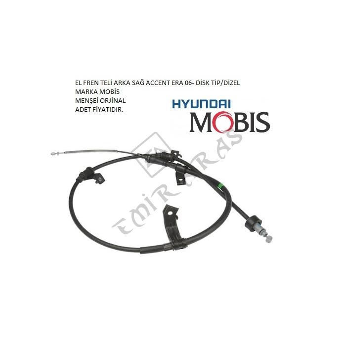 EL FREN TELİ ARKA SAĞ ACCENT ERA 06- DİSK TİP DİZEL