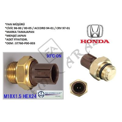 FAN MÜŞÜRÜ CİVİC 96-00  00-05  ACCORD 94-01  CRV 97-01 (JAPAN)