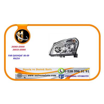 FAR QASHQAI 06-09 LH (ELEKTRİKLİ/MOTORLU)