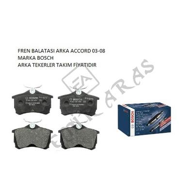 FREN BALATASI ARKA ACCORD 03-08
