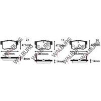 FREN BALATASI ARKA CİVİC 01-05  07-09  12-  CRV 03-06 SX4 06-