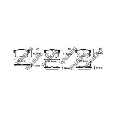 FREN BALATASI ARKA CİVİC 01-05  07-09  12-  CRV 03-06 SX4 06-