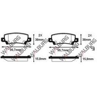 FREN BALATASI ARKA COROLLA 02-07 VVTİ 1,4 1,6