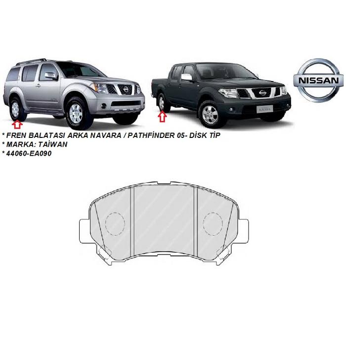 FREN BALATASI ARKA NAVARA  PATHFİNDER 05- DİSK TİP