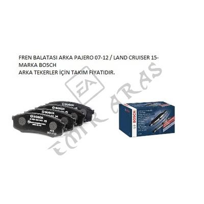 FREN BALATASI ARKA PAJERO 07-12  LAND CRUISER 15-