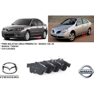 FREN BALATASI ARKA PRİMERA 02-  MAZDA 3 06- Z6